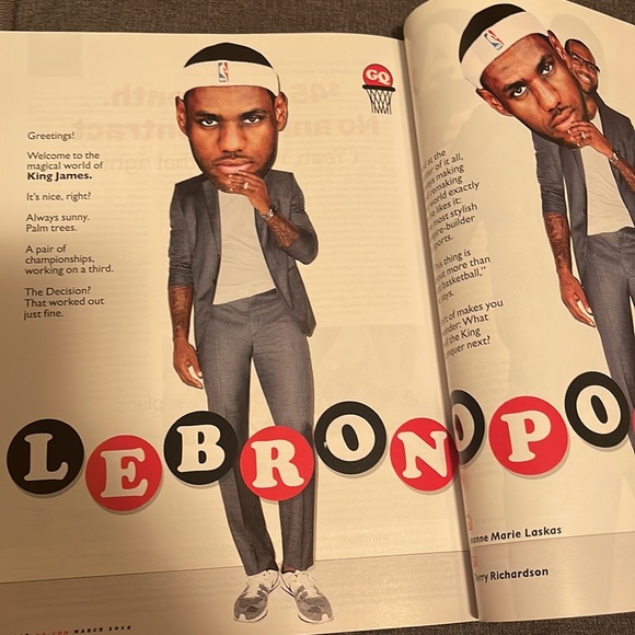 GQ Magazine Lebron James is on Fire March 2014 - Picture 3 of 4